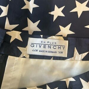 Givenchy Black and Cream Star Skirt